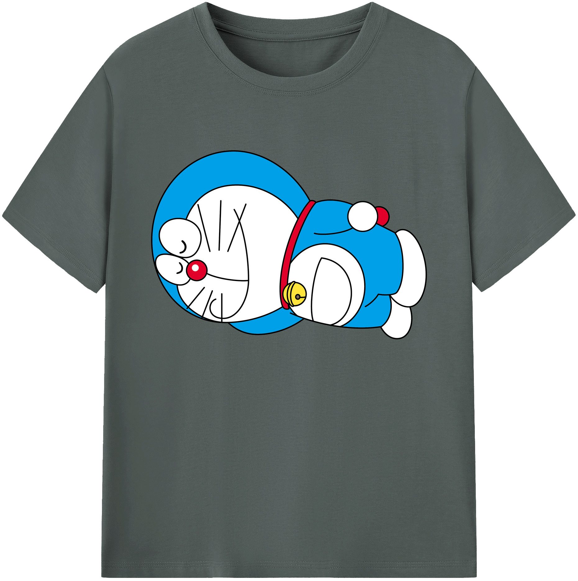 （画像用） ドラえもん Doraemon 綿100％ メンズ半袖Tシャツ｜肌触りやわらか＆通気性